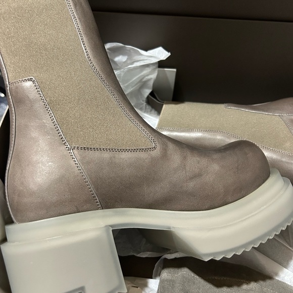 Rick Owens Beatle Abstract Boots Dust/Clear New/Never worn Size 36 - Picture 4 of 10